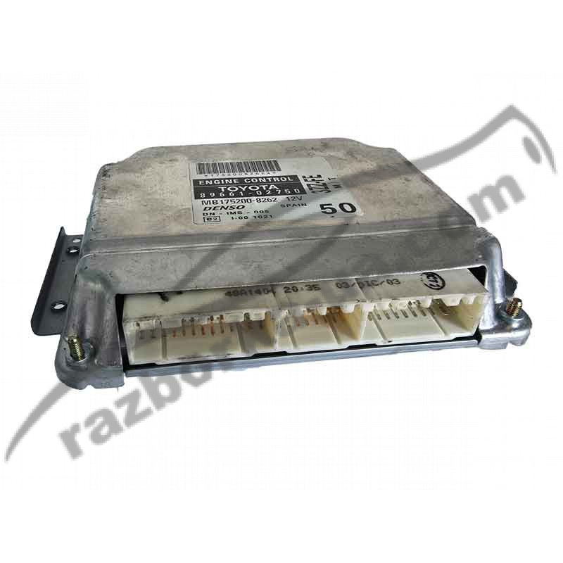 Блок управления двигателем ЭБУ Toyota Corolla 1.6 / E3ZE52 / 3ZZFE (2000-2007) 89661-02750 / MB175200-8262 фото