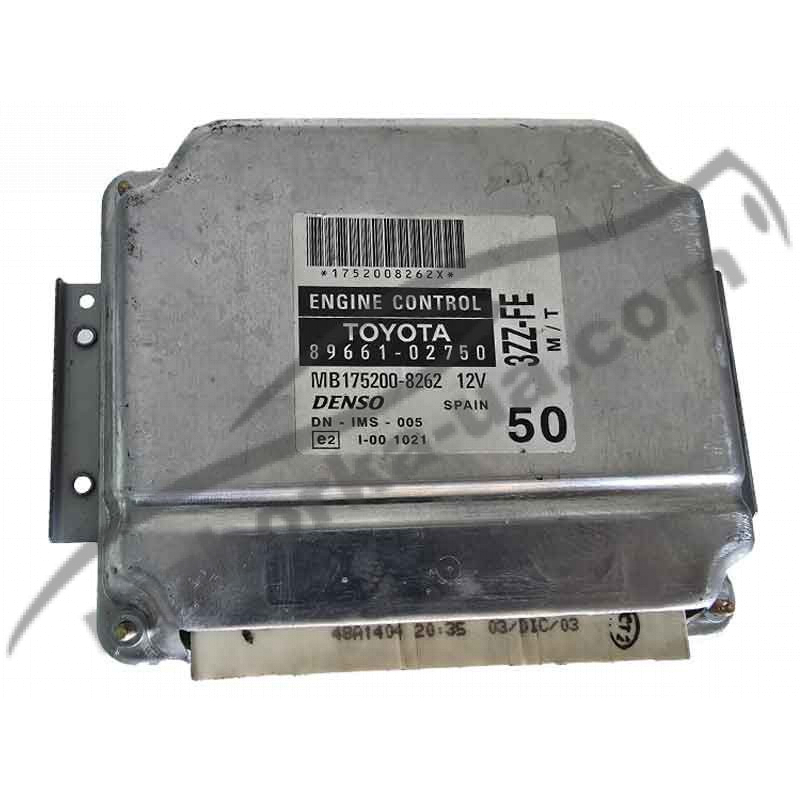 Блок управления двигателем ЭБУ Toyota Corolla 1.6 / E3ZE52 / 3ZZFE (2000-2007) 8966102750 / MB1752008262 фото