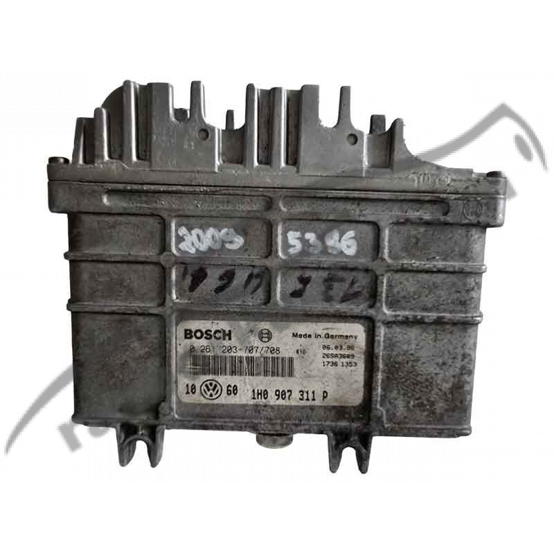 Блок управления двигателем ЭБУ VW Golf 3 1.8 (1991-1998) 0261203707 / 1H0907311P / 0 261 203 707 / 1H0 907 311 P фото