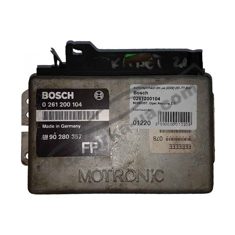 Электронный блок управления двигателем Bosch 0261200104 Opel Ascona, Kadett, Omega, Vectra 2.0 фото